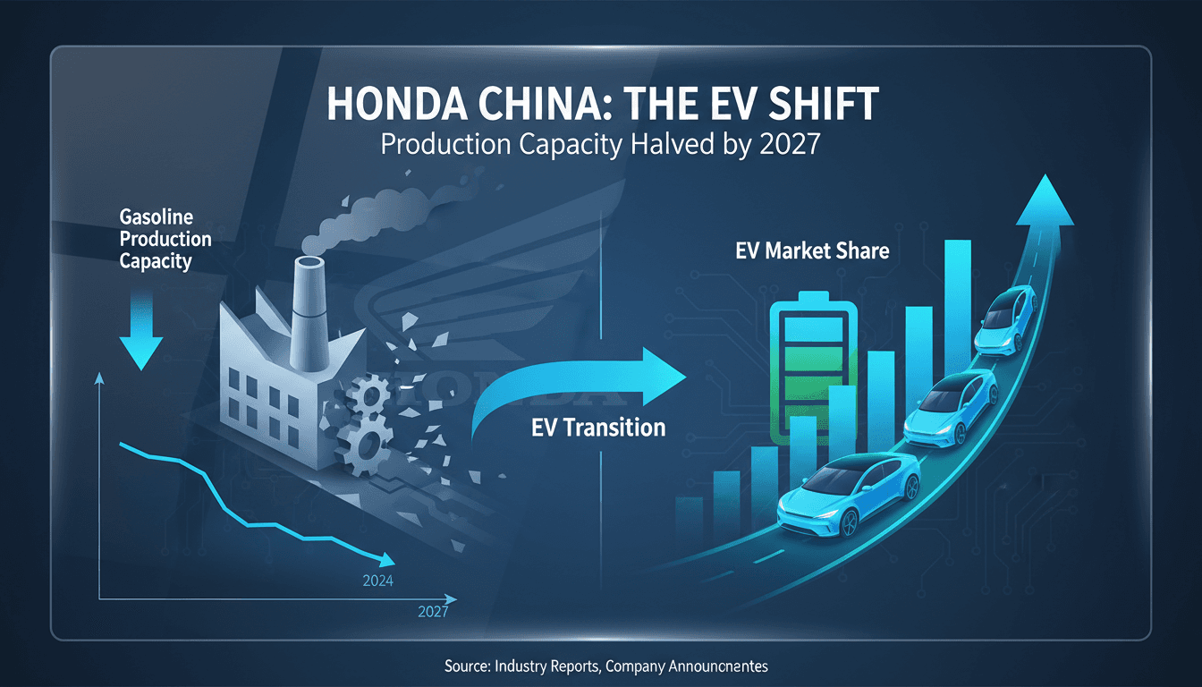 Honda Motor to Close Gasoline Plants in China Amid EV Transition