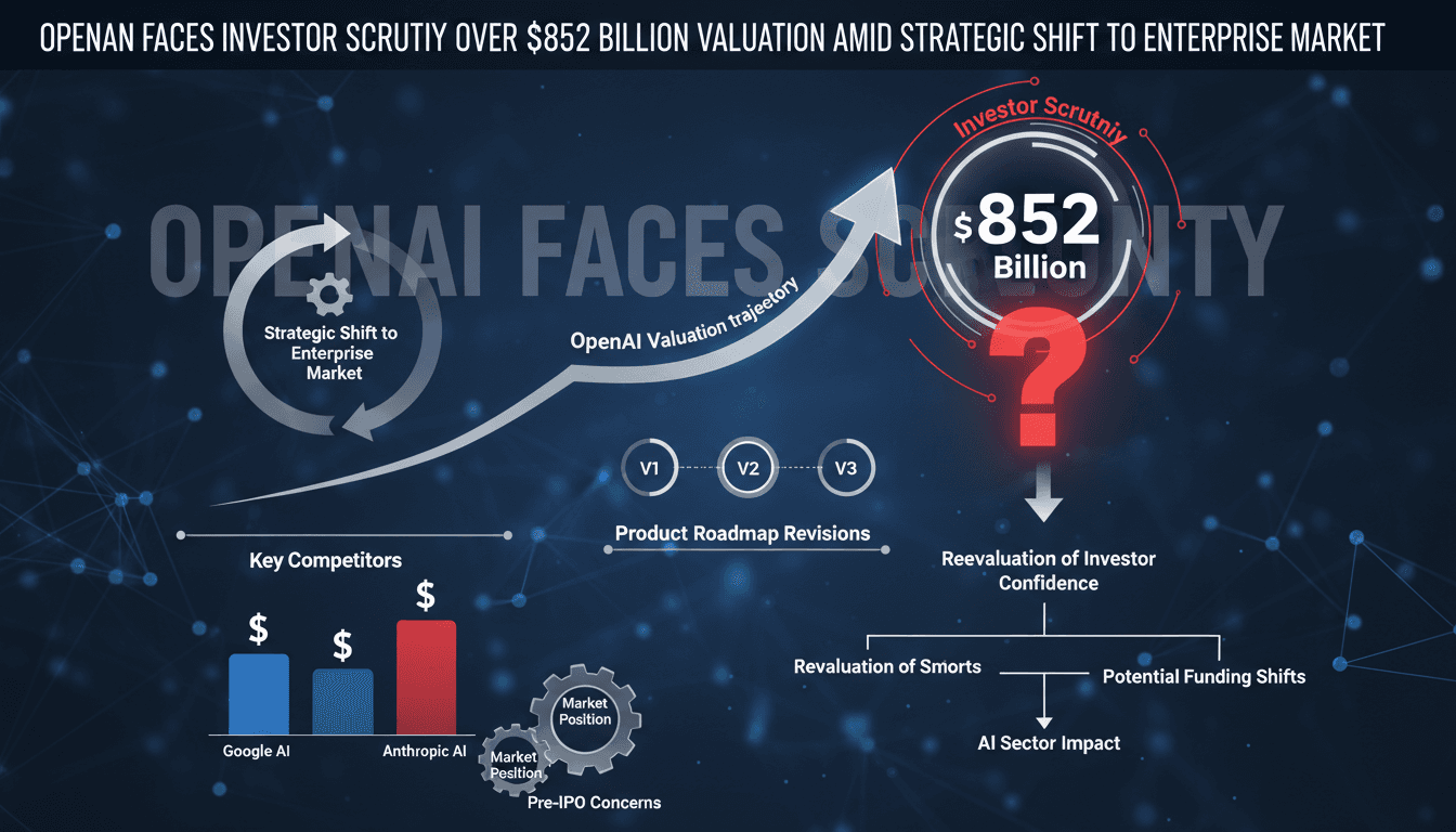 OpenAI Faces Investor Scrutiny Over $852 Billion Valuation Amid Strategic Shift to Enterprise Market
