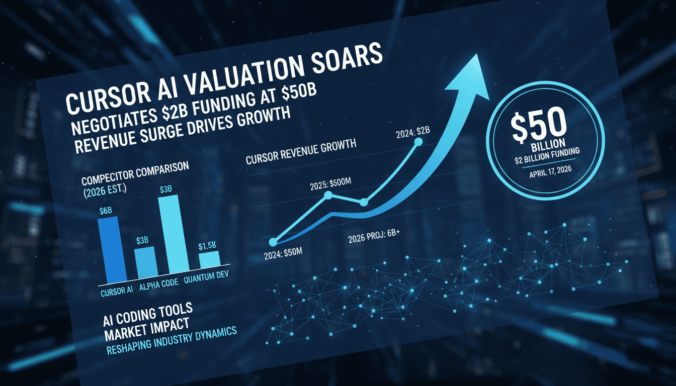 Cursor AI Startup Negotiates $2 Billion Funding at $50 Billion Valuation Following Revenue Surge