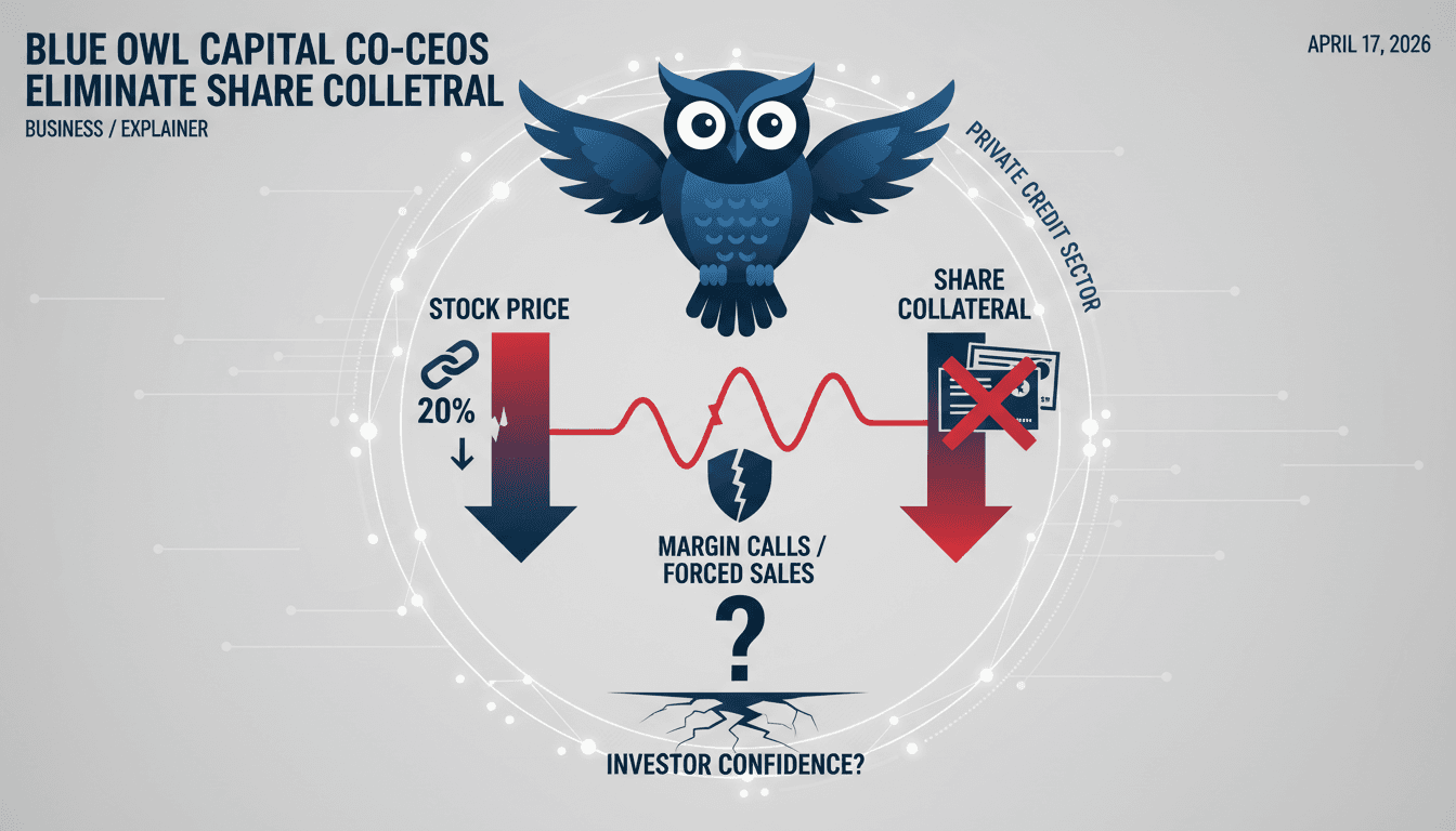 Blue Owl Capital Co-CEOs Eliminate Share Collateral for Personal Loans Amid Stock Decline