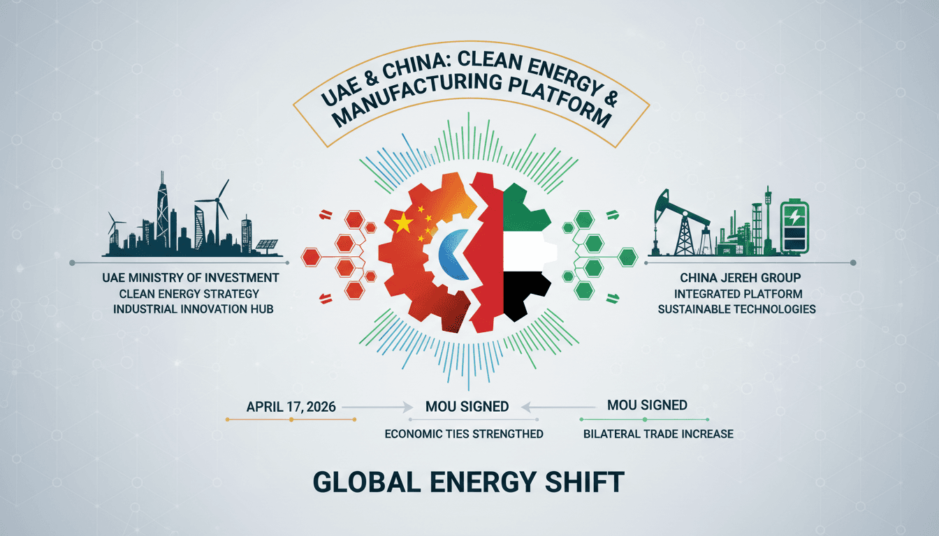 UAE and China's Jereh Group Sign MoU for Clean Energy and Manufacturing Platform