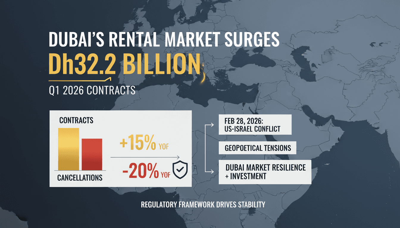 Dubai's Residential Rental Market Surges to Dh32.2 Billion Amid Regional Conflict