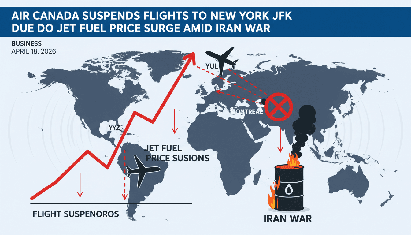 Air Canada Suspends Flights to New York JFK Due to Jet Fuel Price Surge Amid Iran War