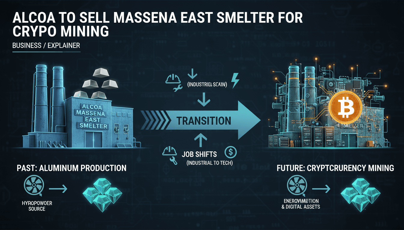 Alcoa Corporation in Advanced Negotiations to Sell Massena East Smelter to NYDIG for Cryptocurrency Mining