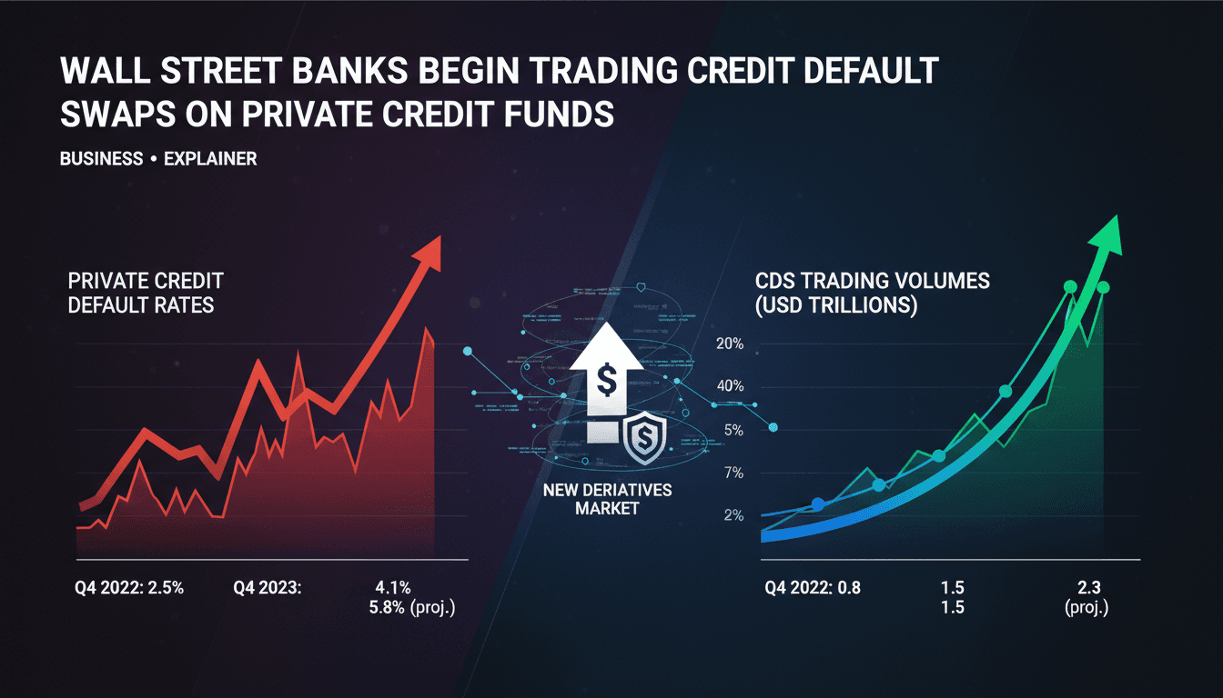 Wall Street Banks Begin Trading Credit Default Swaps on Private Credit Funds