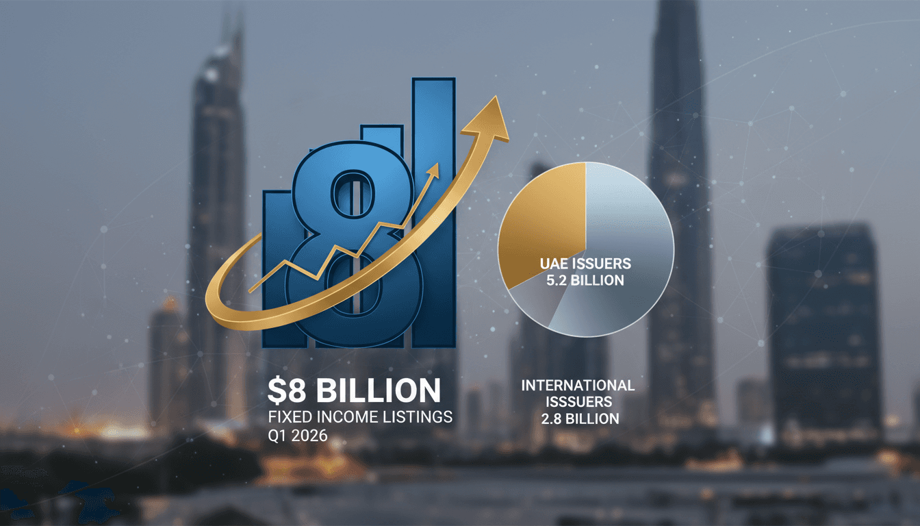 Nasdaq Dubai Achieves $8 Billion in Fixed Income Listings in Q1 2026