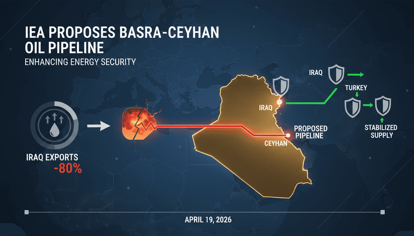 IEA Proposes Basra-Ceyhan Oil Pipeline to Enhance Energy Security