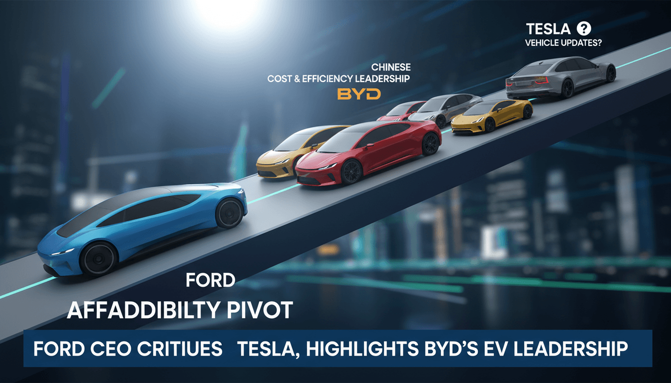 Ford CEO Critiques Tesla While Highlighting BYD's EV Leadership