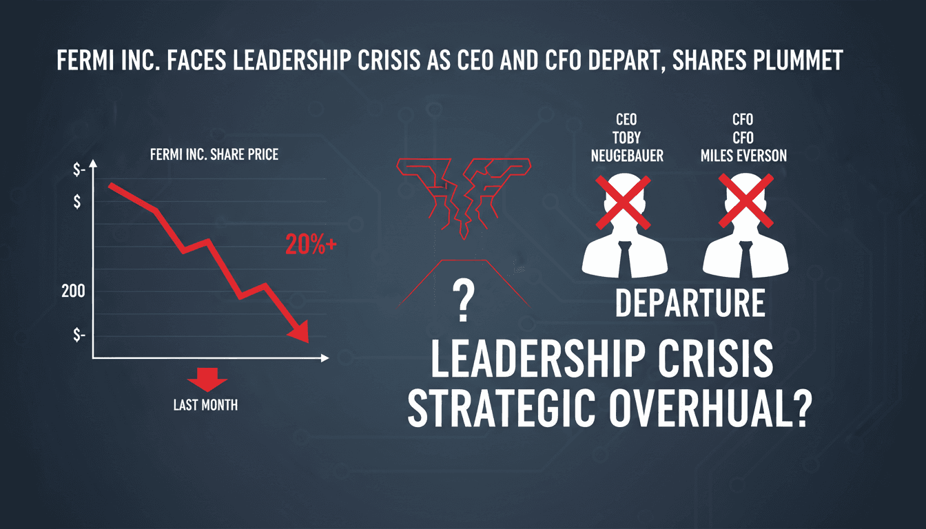 Fermi Inc. Faces Leadership Crisis as CEO and CFO Depart, Shares Plummet