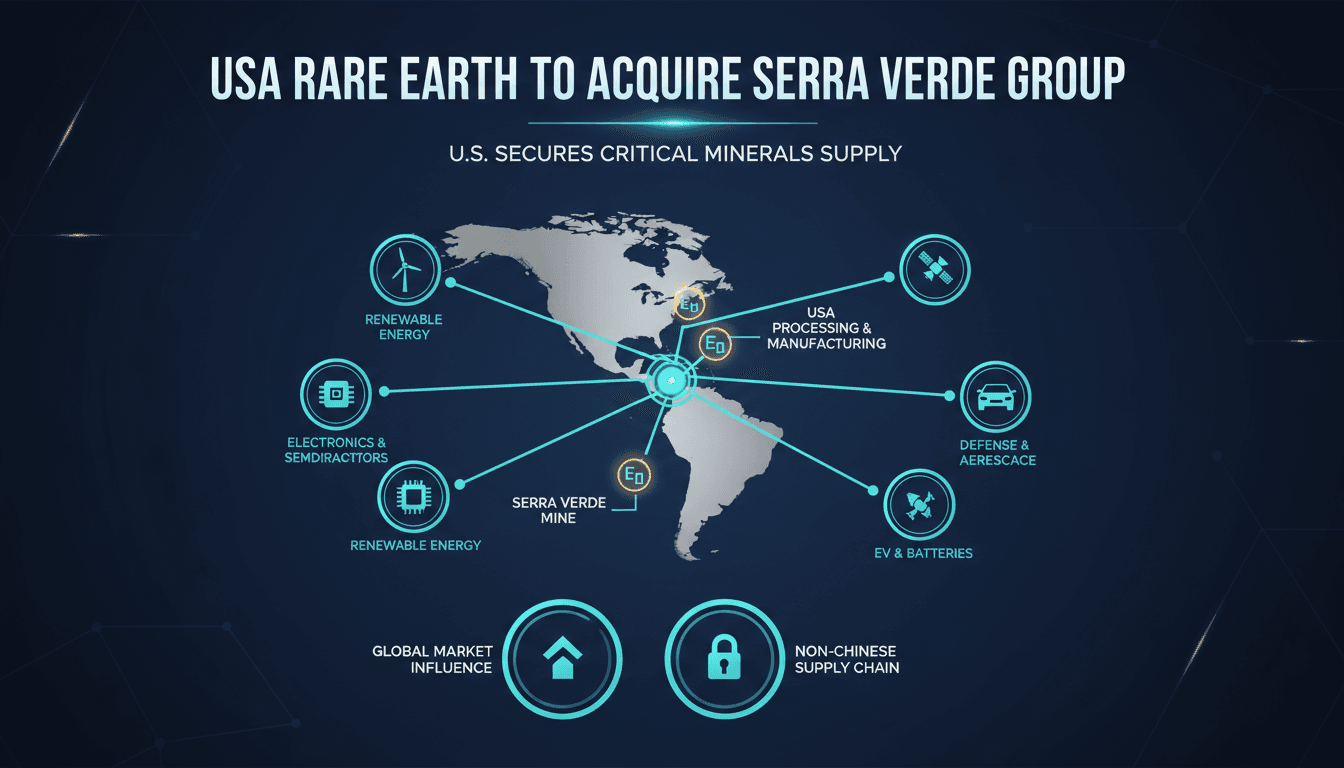 USA Rare Earth to Acquire Serra Verde Group for $2.8 Billion