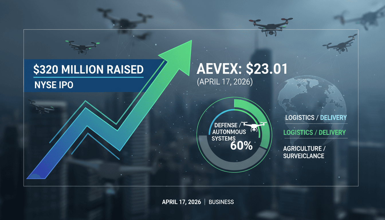 AEVEX Corp. raises $320 million in NYSE IPO amid rising demand for drone technology