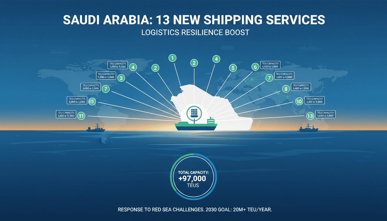 Saudi Arabia Launches 13 New Shipping Services to Enhance Logistics Resilience