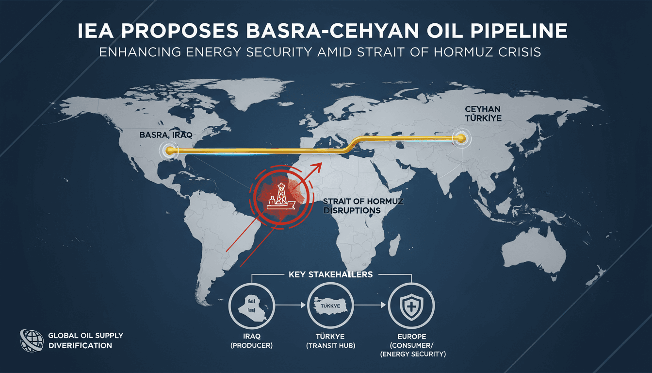 IEA Proposes Basra-Ceyhan Oil Pipeline to Enhance Energy Security Amid Strait of Hormuz Crisis