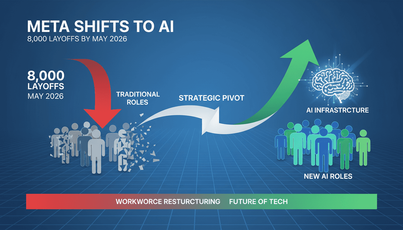 Meta Platforms Plans 8,000 Layoffs by May 2026 to Shift Focus to AI Infrastructure