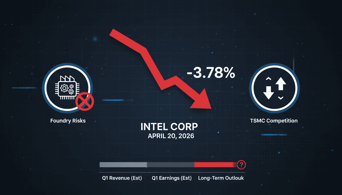 Intel Corporation Shares Drop 3.78% Ahead of Q1 Earnings Report