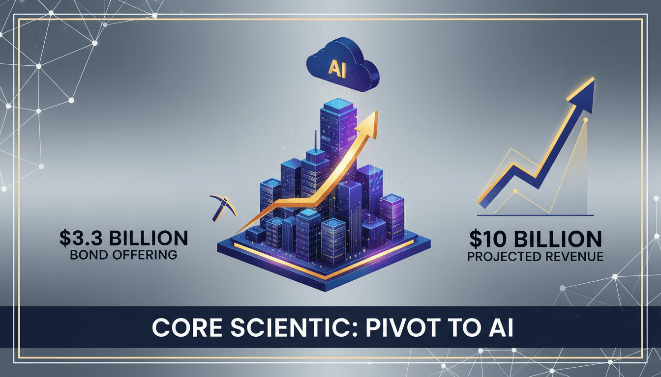 Core Scientific to Raise $3.3 Billion for AI Data Center Expansion