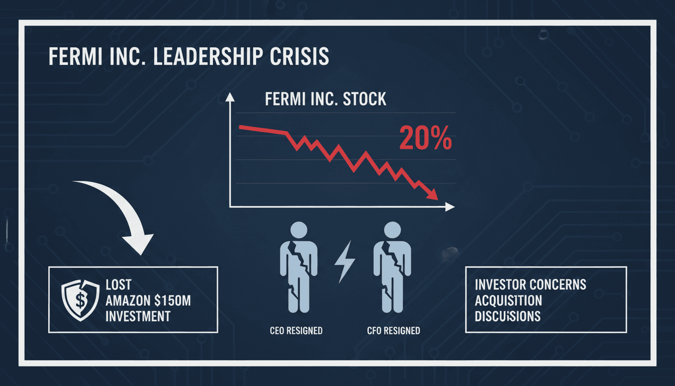 Fermi Inc. faces leadership crisis after CEO and CFO resign