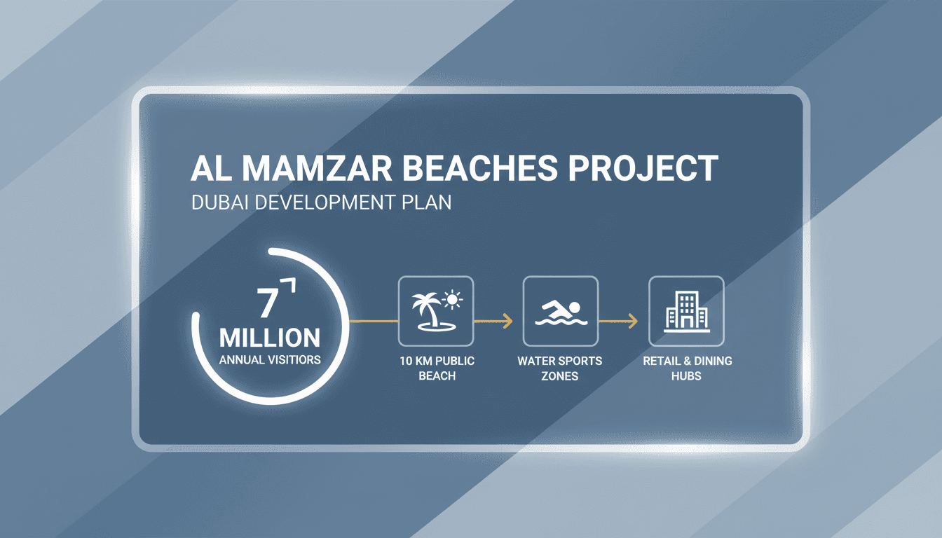 Sheikh Mohammed inspects Al Mamzar Beaches project as part of AED 3 billion development plan