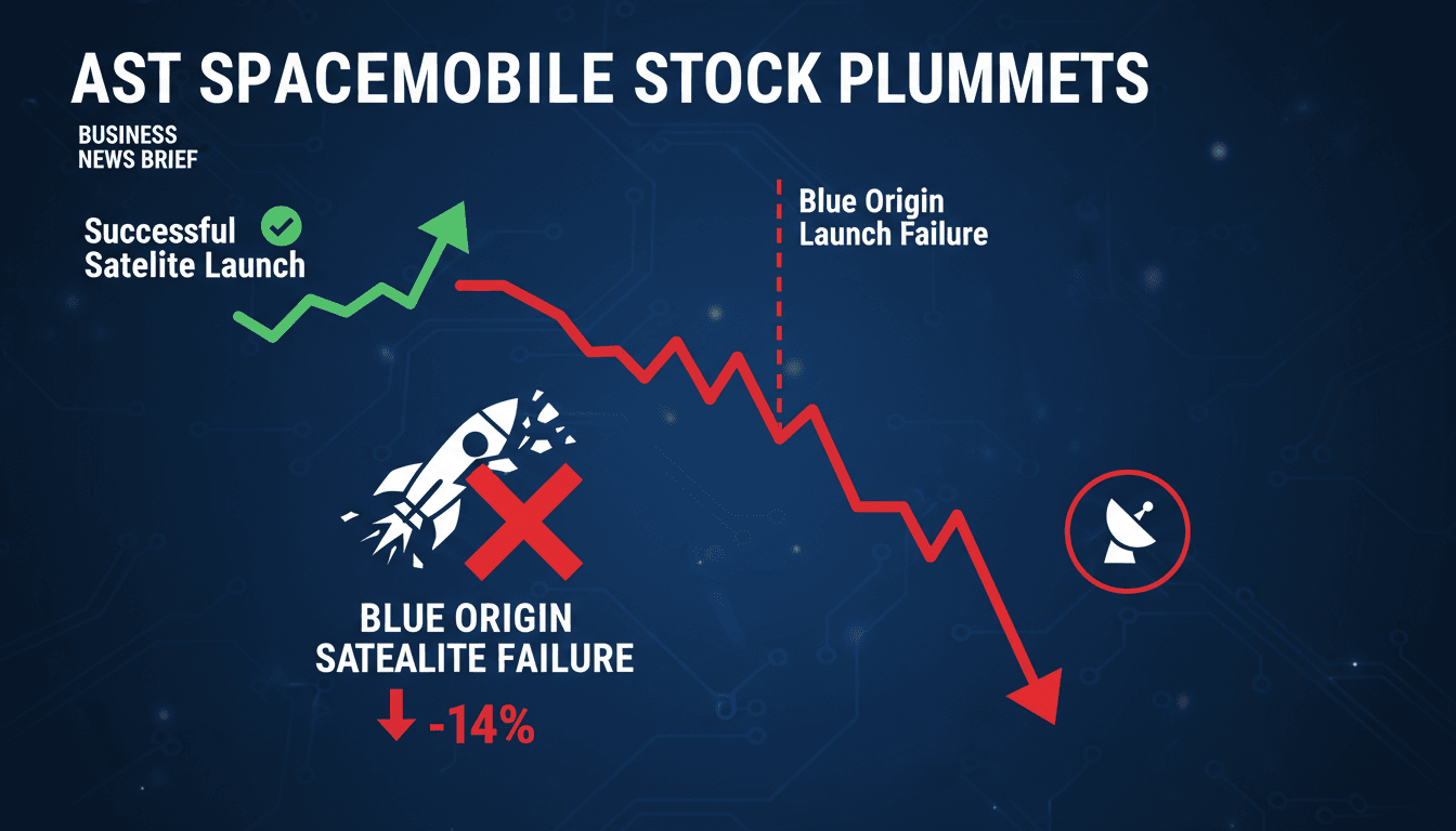 AST SpaceMobile stock drops 14% after Blue Origin satellite launch failure