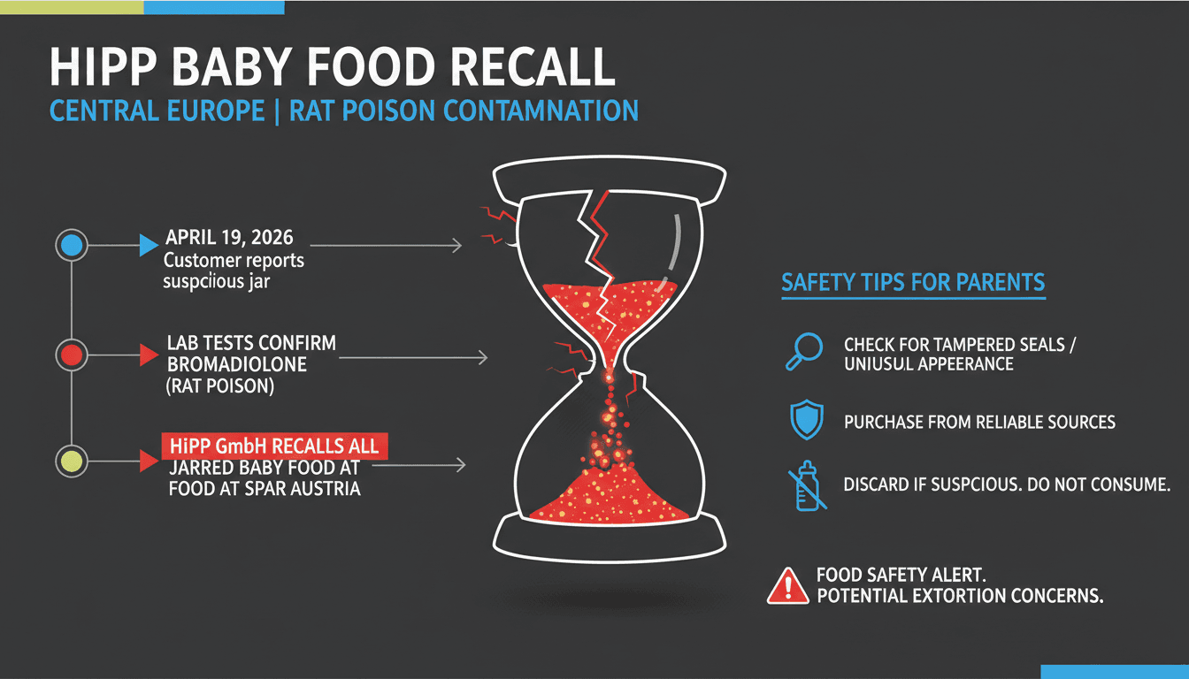 HiPP Recalls Baby Food in Central Europe Due to Rat Poison Contamination