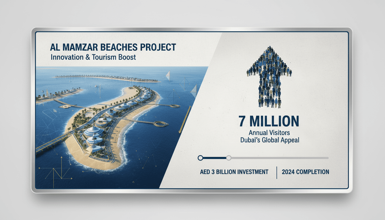 Sheikh Mohammed inspects Al Mamzar Beaches project nearing completion