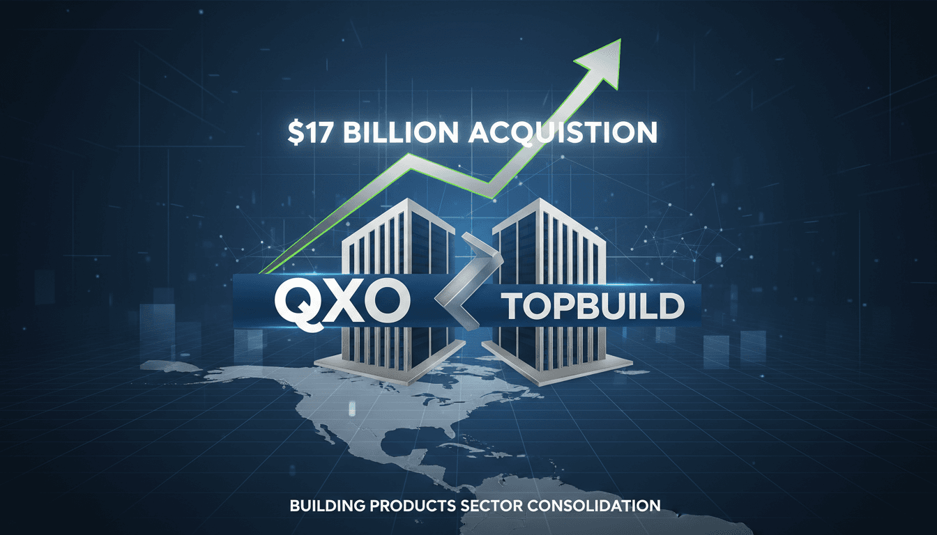 QXO Acquires TopBuild for $17 Billion to Consolidate Building Products Sector