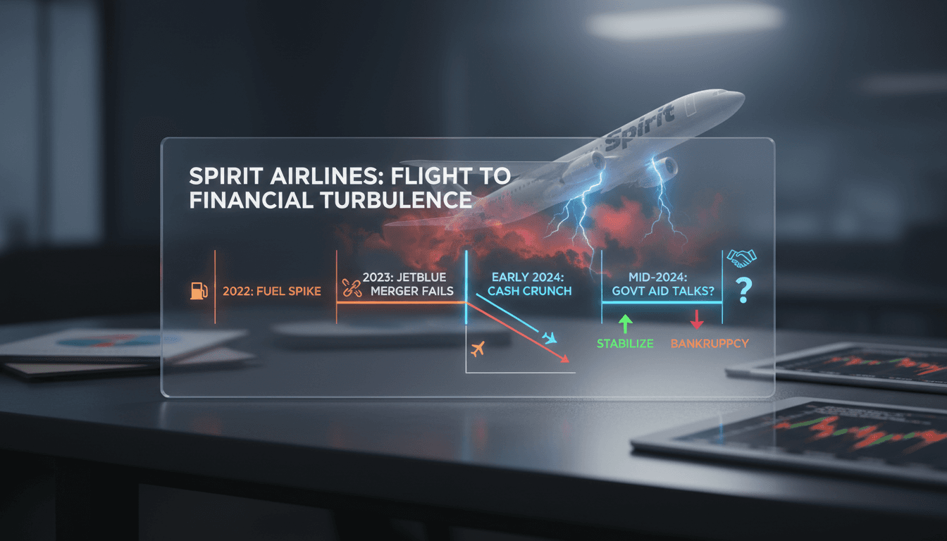 Spirit Airlines seeks government investment to avert bankruptcy amid financial crisis
