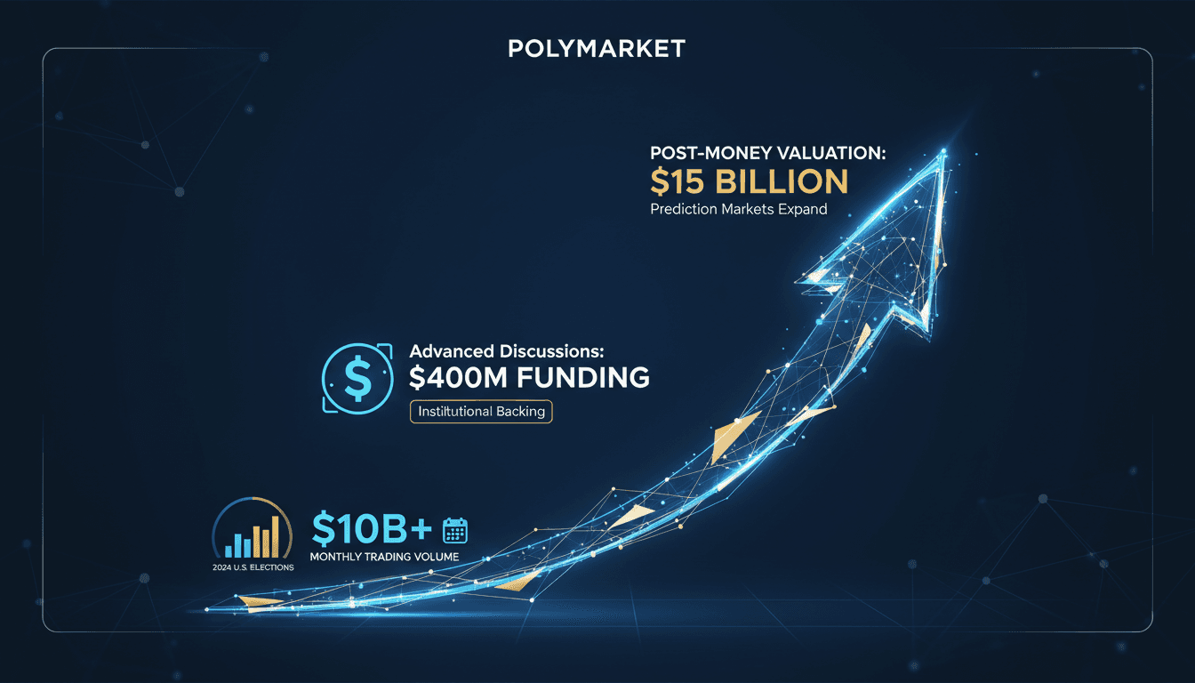 Polymarket Negotiates $400 Million Funding at $15 Billion Valuation