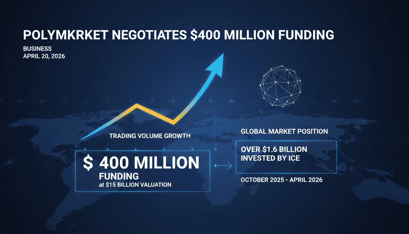 Polymarket Negotiates $400 Million Funding at $15 Billion Valuation