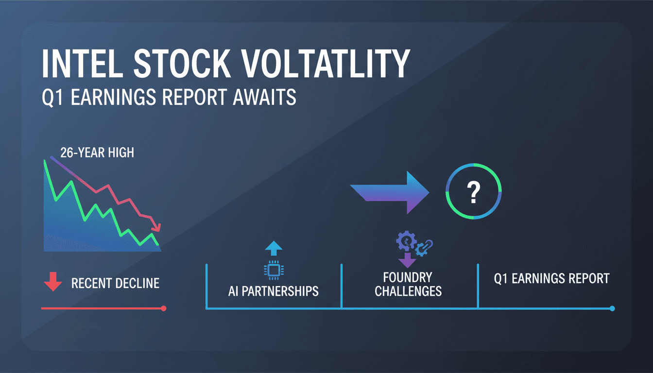 Intel stock experiences volatility ahead of Q1 earnings report
