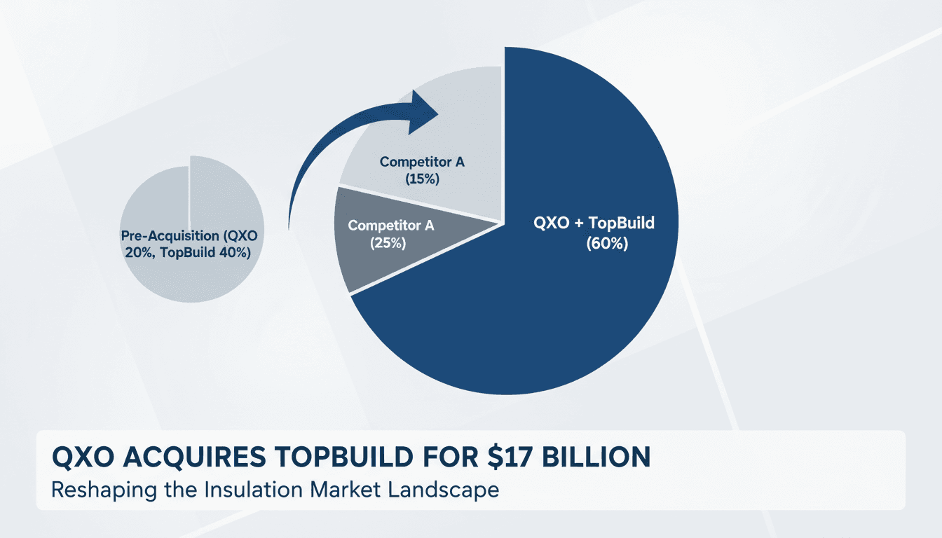 QXO acquires TopBuild for $17 billion in major insulation market move