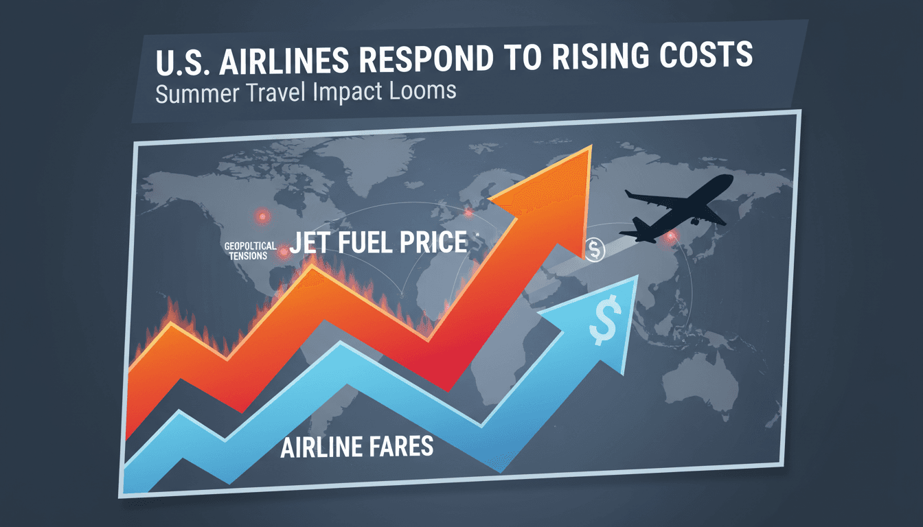U.S. airlines raise fares and cut capacity in response to rising jet fuel prices