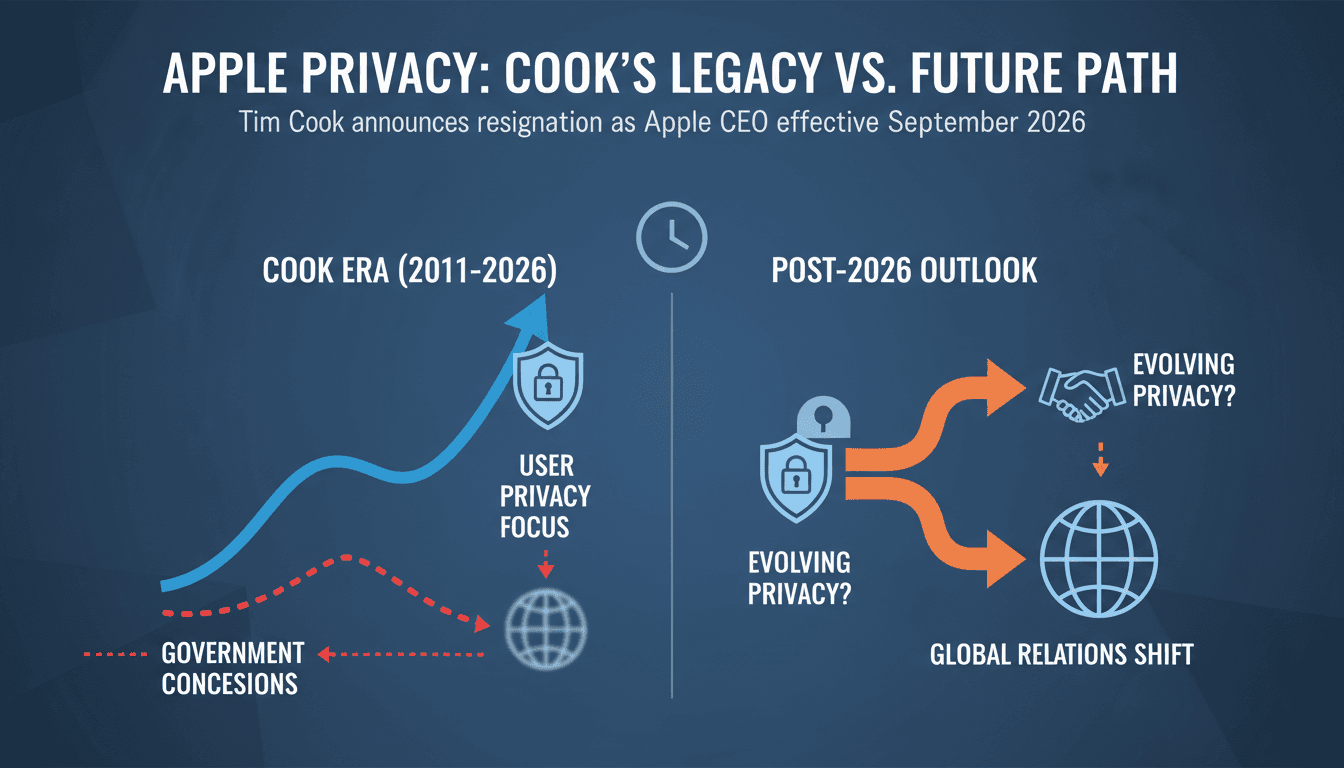Tim Cook announces resignation as Apple CEO effective September 2026
