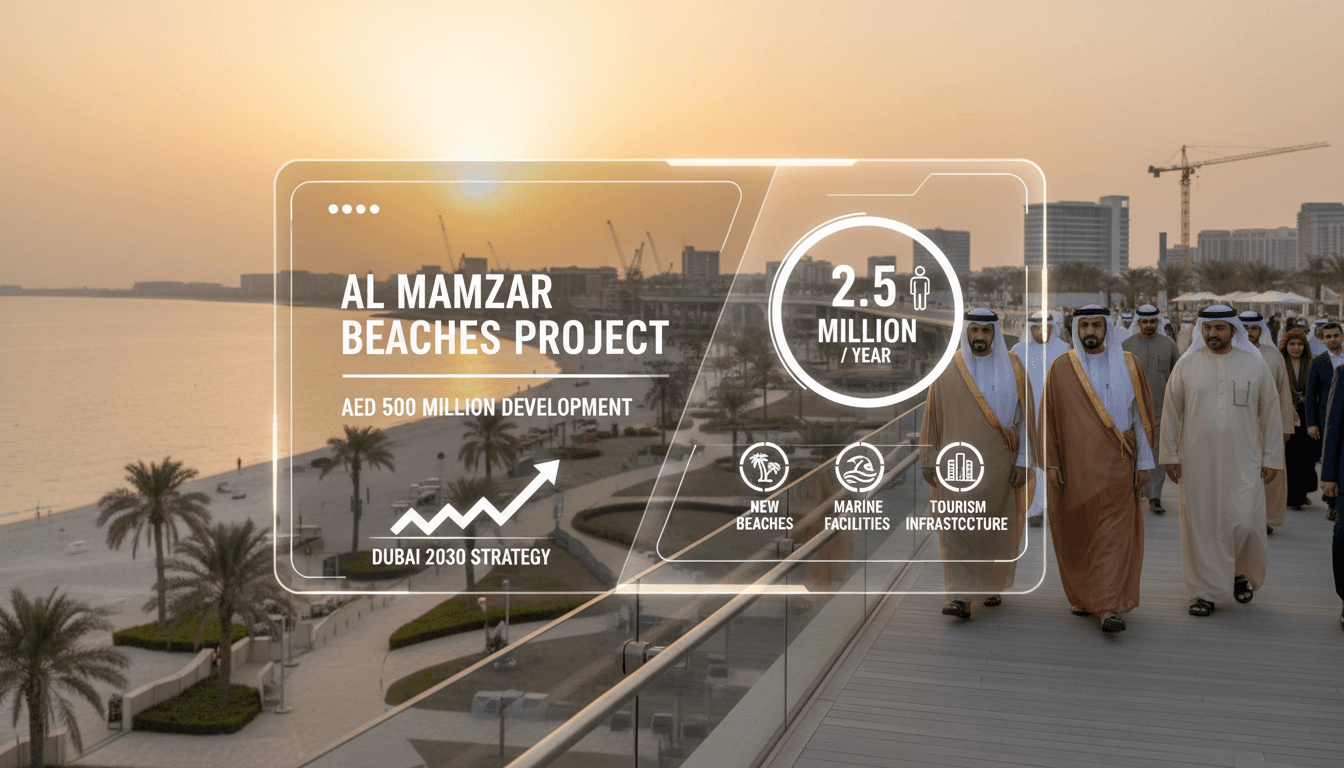 Sheikh Mohammed inspects AED 500 million Al Mamzar Beaches project in Dubai