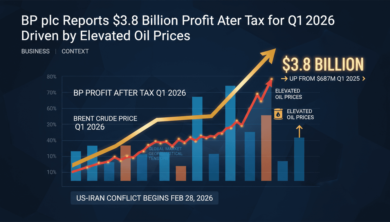 BP plc Reports $3.8 Billion Profit After Tax for Q1 2026 Driven by Elevated Oil Prices