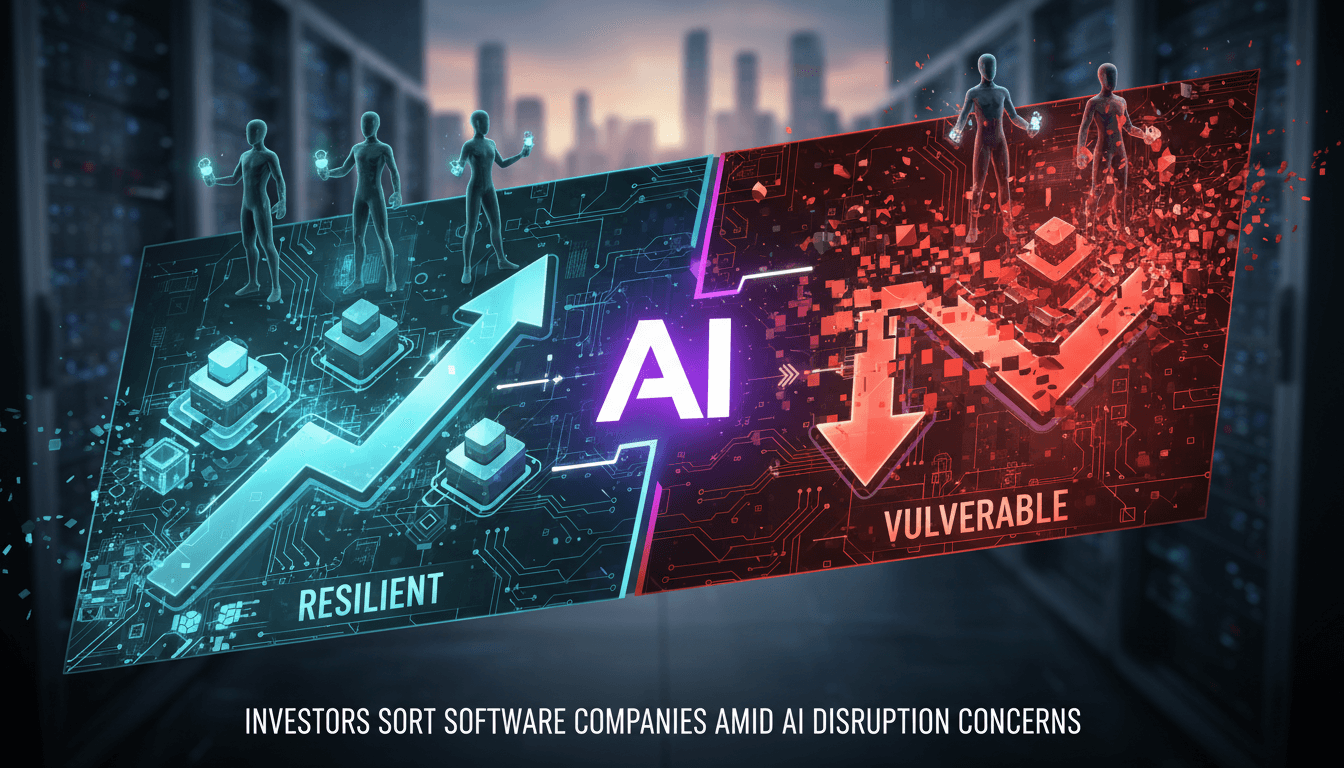 Investors Sort Software Companies Amid AI Disruption Concerns