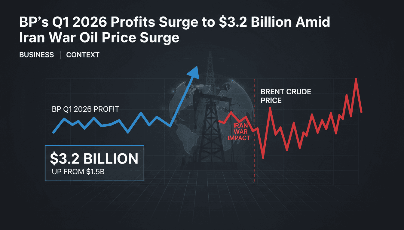 BP's Q1 2026 Profits Surge to $3.2 Billion Amid Iran War Oil Price Surge