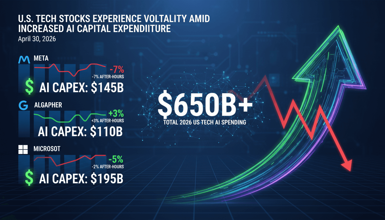 U.S. Tech Stocks Experience Volatility Amid Increased AI Capital Expenditure Announcements