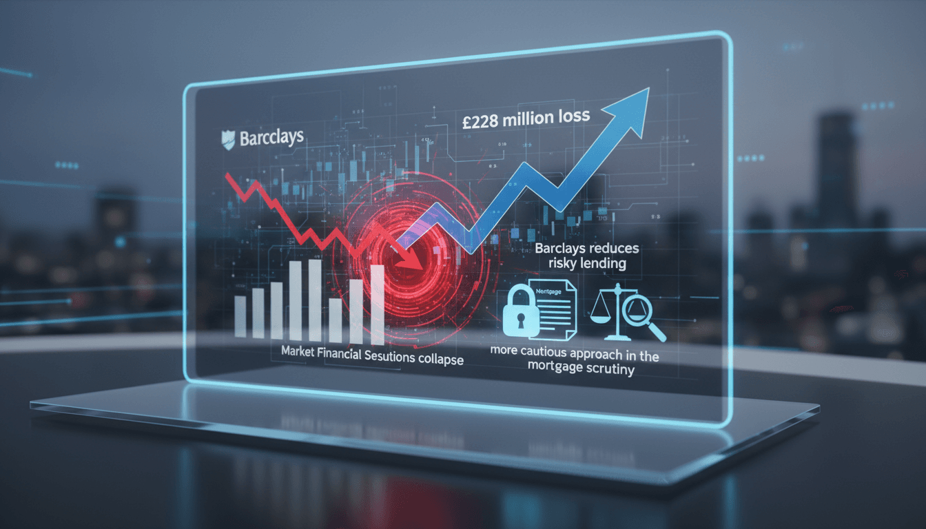 Barclays reduces risky lending following £228 million loss from Market Financial Solutions collapse