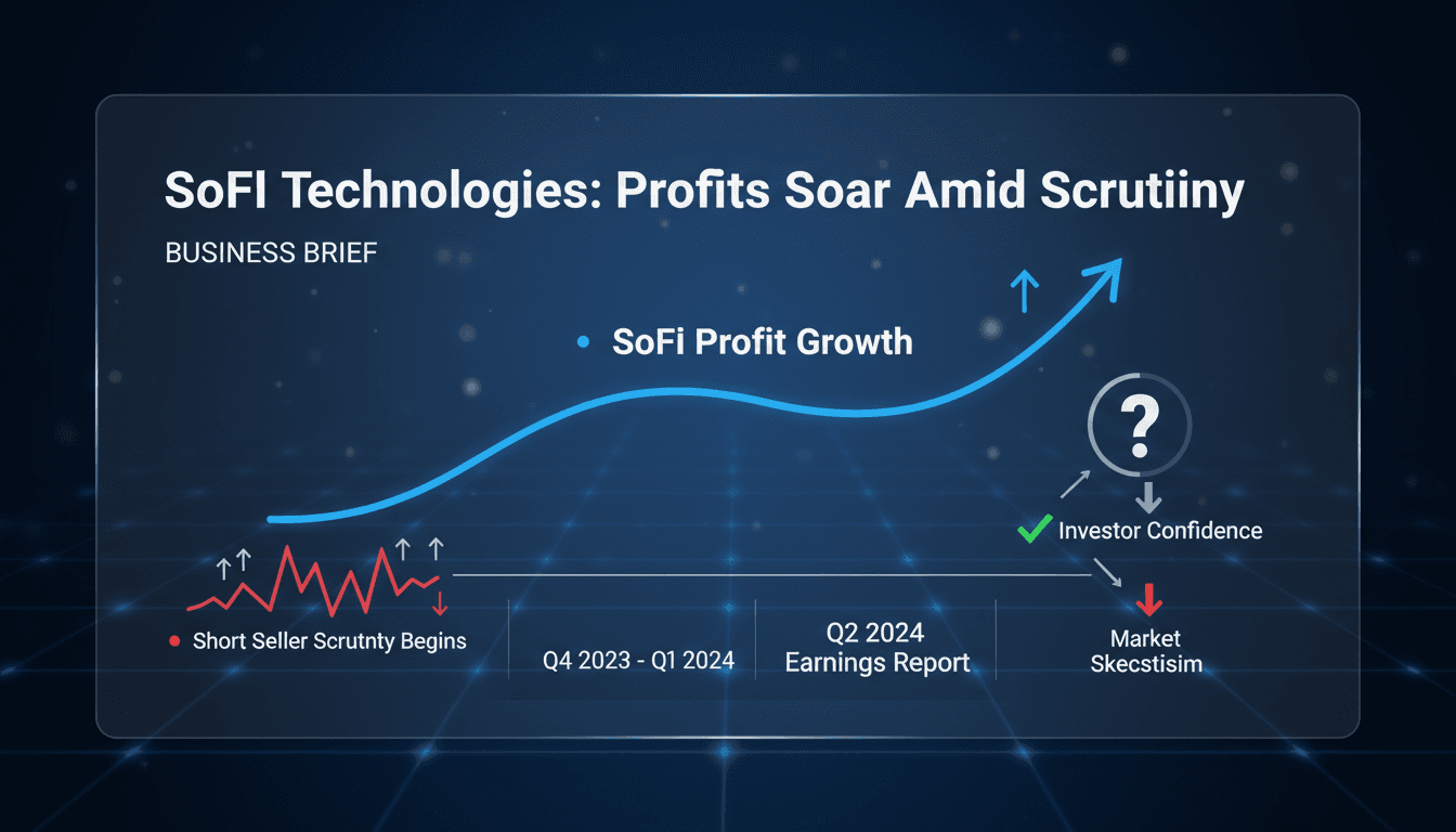 SoFi Technologies reports record profits amid scrutiny from short sellers