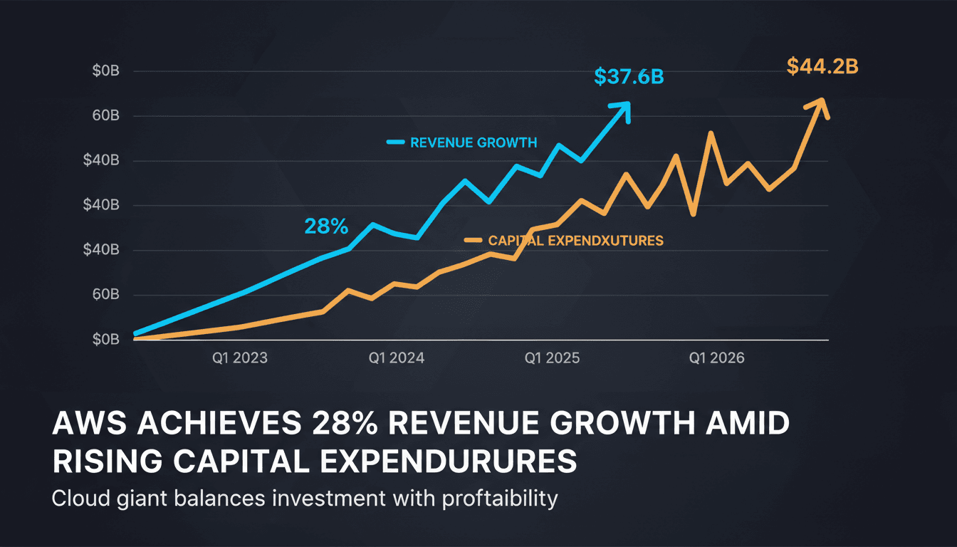 AWS Achieves 28% Revenue Growth Amid Rising Capital Expenditures