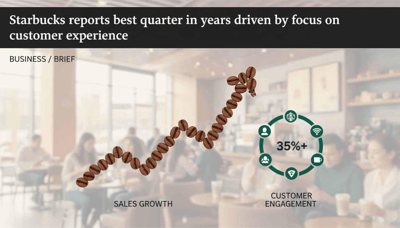 Starbucks reports best quarter in years driven by focus on customer experience