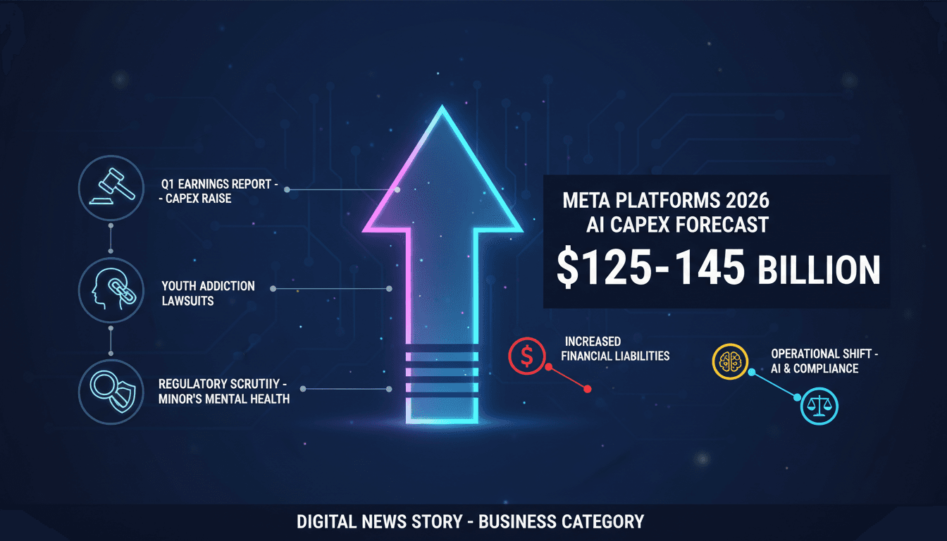 Meta Platforms Increases 2026 AI Capital Expenditures to $125–145 Billion Amid Youth Addiction Litigation Risks
