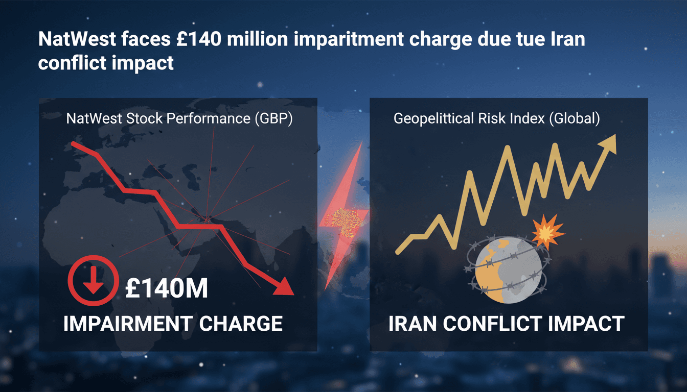 NatWest faces £140 million impairment charge due to Iran conflict impact