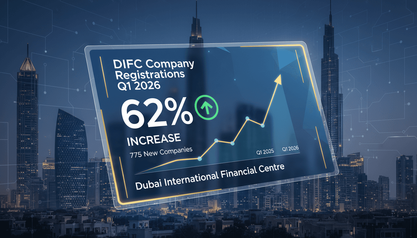 DIFC reports 62% increase in new company registrations in Q1 2026