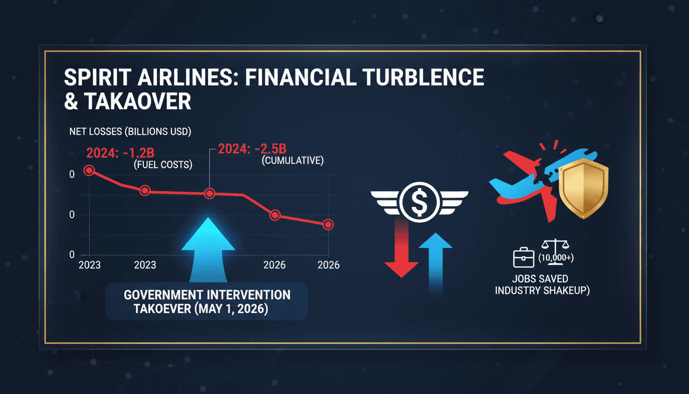 U.S. Government Proposes Taxpayer-Funded Takeover of Spirit Airlines Amid Bankruptcy Crisis