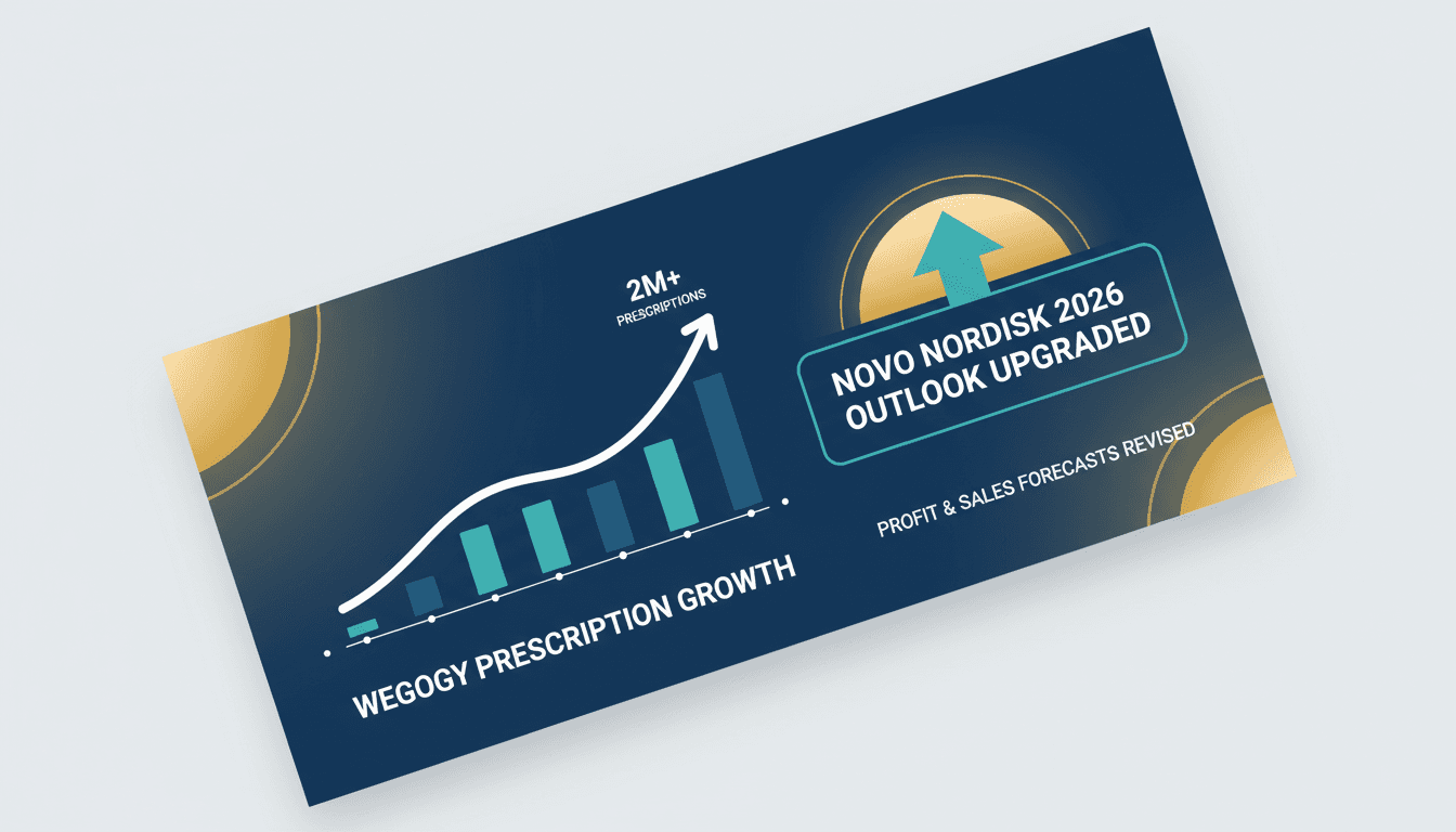 Graph showing Wegovy prescription growth and financial impact on Novo Nordisk