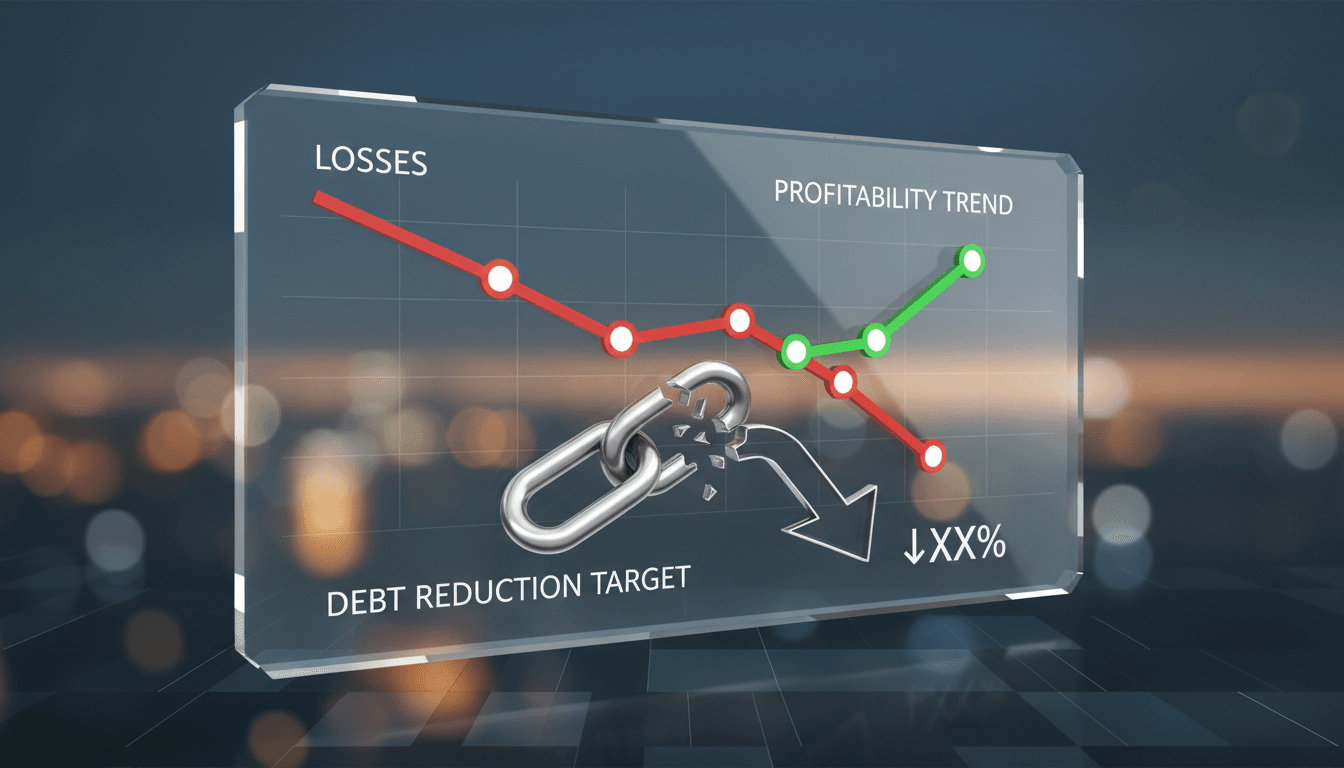 Krispy Kreme logo with financial growth graphics
