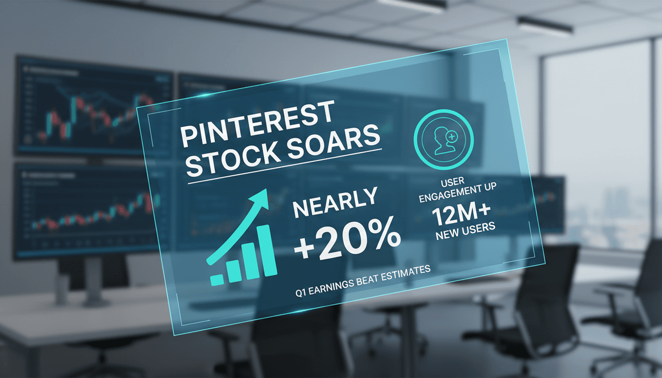 Pinterest stock performance chart following earnings report