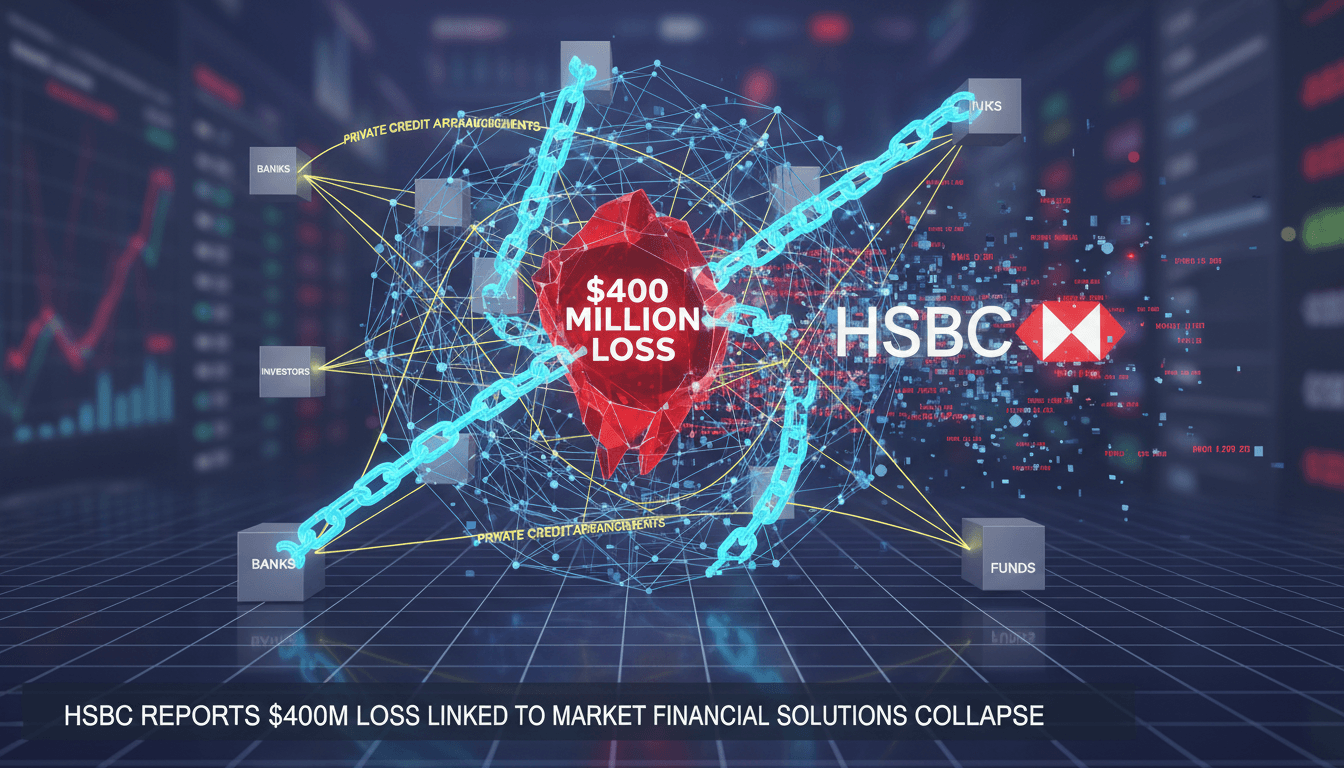 HSBC reports $400 million loss linked to Market Financial Solutions collapse